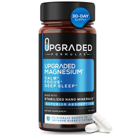 Complément alimentaire magnésium Upgraded Formulas 60 capsules vue de face