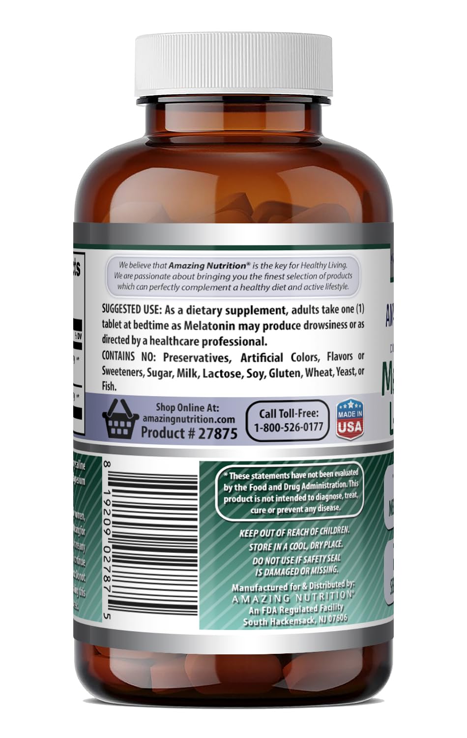 Complément alimentaire Melatonine 10 Mg à côté d'autres suppléments