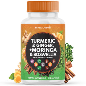 Complément alimentaire Moringa Curcuma Superfood MD, vue avant
