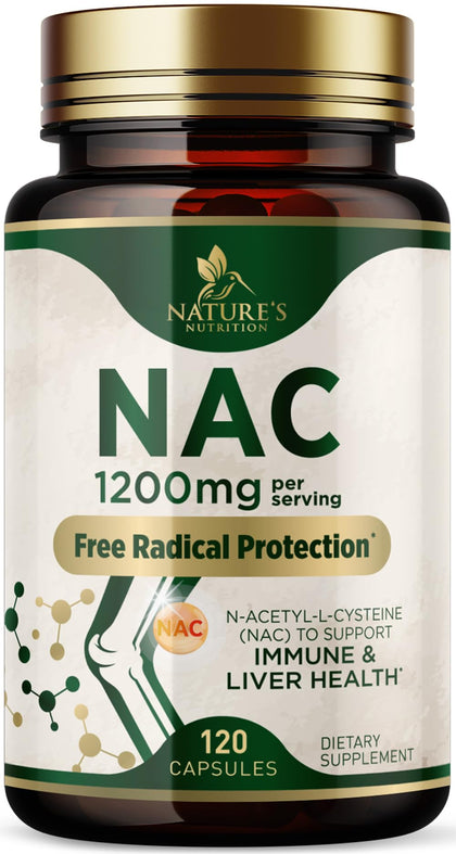 Complément alimentaire NAC 1200 mg Nature's Nutrition - vue avant