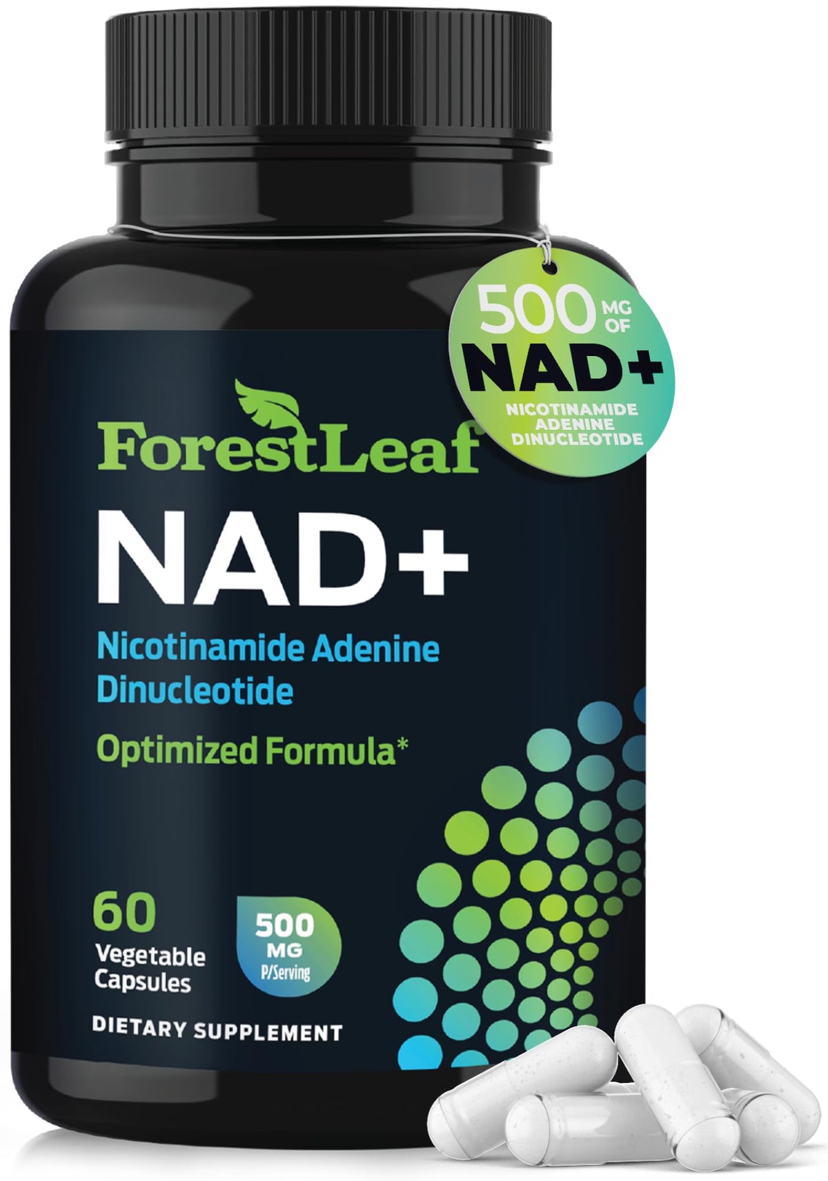 Complément alimentaire NAD+ 500mg ForestLeaf vue avant