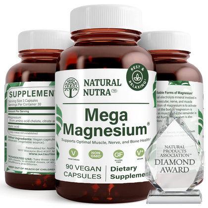 Complément alimentaire Natural Nutra Magnésium 400mg - vue avant