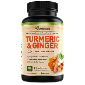 Complément alimentaire Nature's Base Curcuma et Gingembre 249g vue avant