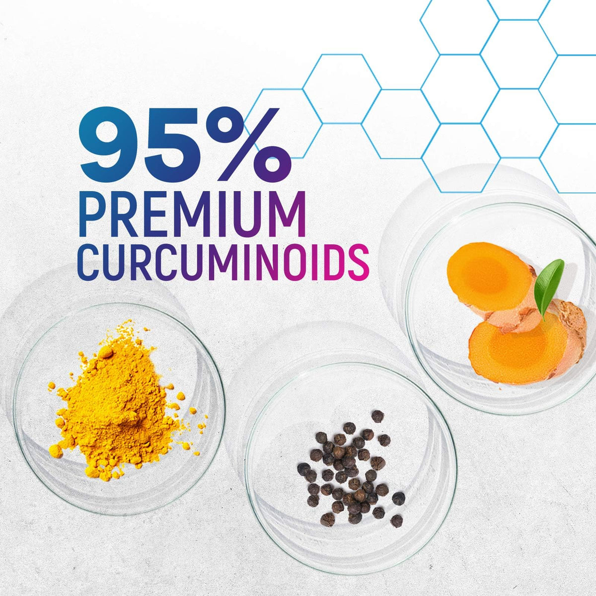 Complément alimentaire Nature's Peak sur une table avec des accessoires de santé