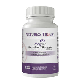 Complément alimentaire Nature's Trove Magnésium L-Thréonate 2000 mg - Flacon de 120 capsules végétariennes