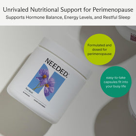 Complément alimentaire Needed. pour femmes, informations nutritionnelles sur l'emballage