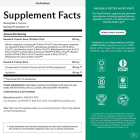Complément alimentaire Needed. Prénatal Prébiotique & Probiotique 60 capsules vue avant