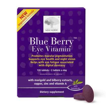 Complément alimentaire NEW NORDIC Vitamines des Yeux 120 comprimés, vue de face