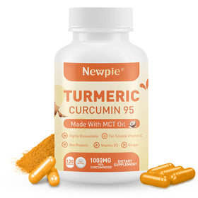 Complément alimentaire Newpie Curcuma 120 capsules vue de face