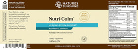Complément alimentaire Nutri-Calm Nature's Sunshine sur une table