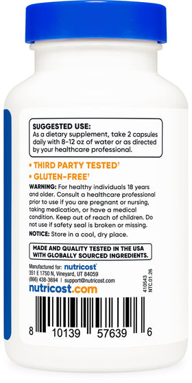 Complément alimentaire Nutricost Indole-3-Carbinol sur table