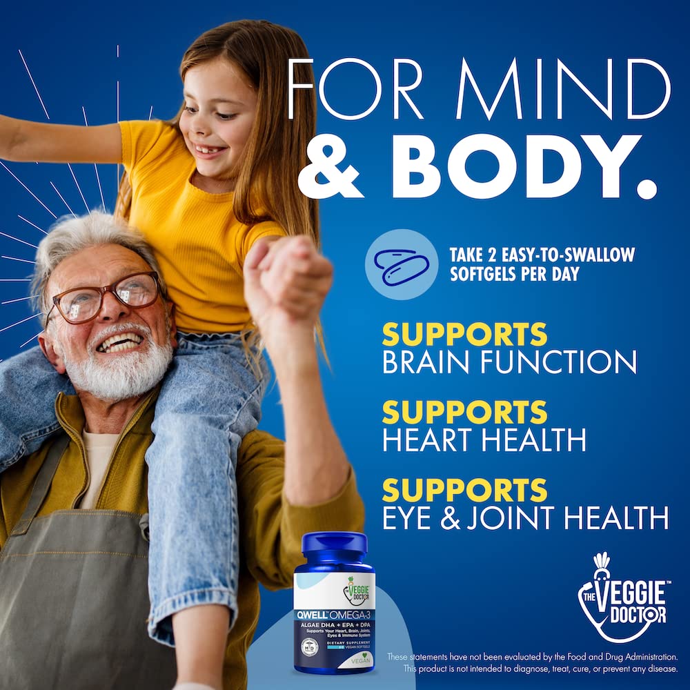 Complément Alimentaire Omega 3 Végétal sur une table en bois