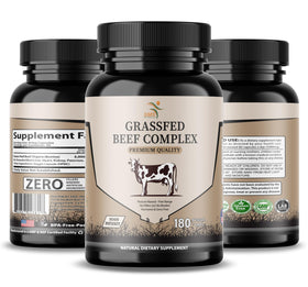 Complément alimentaire organes de boeuf avec fond naturel