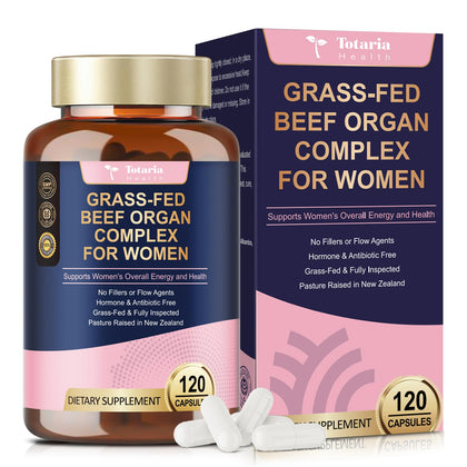 Complément alimentaire organes de boeuf Totaria, flacon de 120 capsules