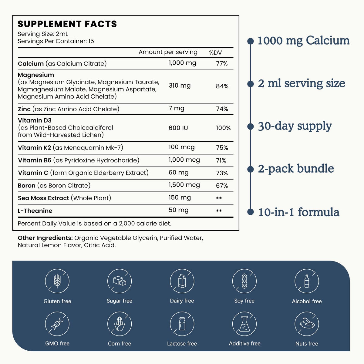 Complément alimentaire PAYAOCZ avec ingrédients listés sur l'étiquette