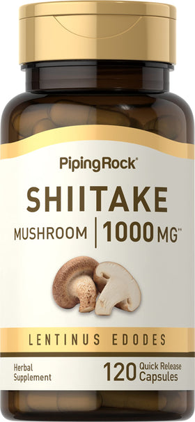 Complément alimentaire Piping Rock Champignon Shiitake 120 Capsules vue avant