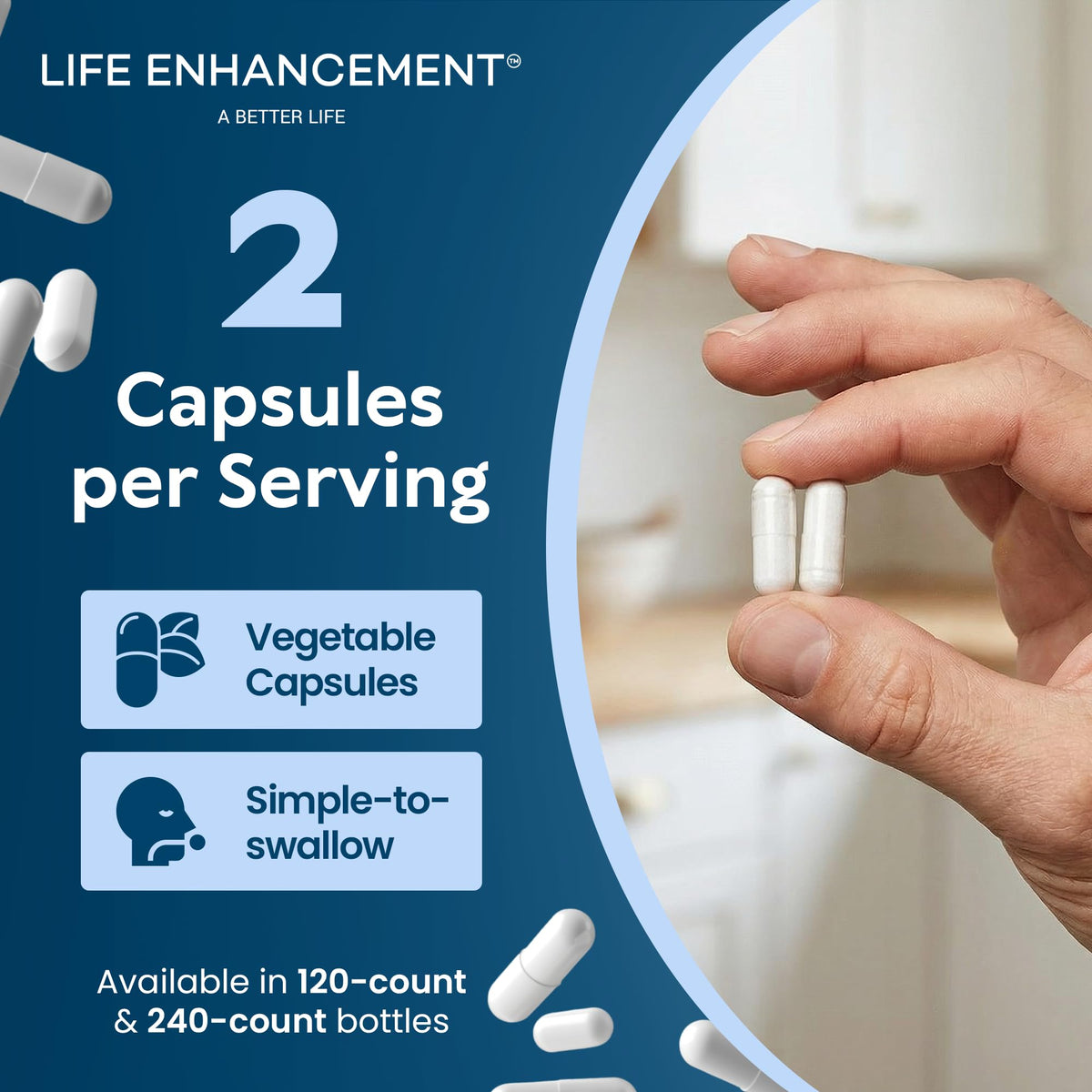 Complément alimentaire Potassium 1020 mg Life support - étiquette de l'emballage