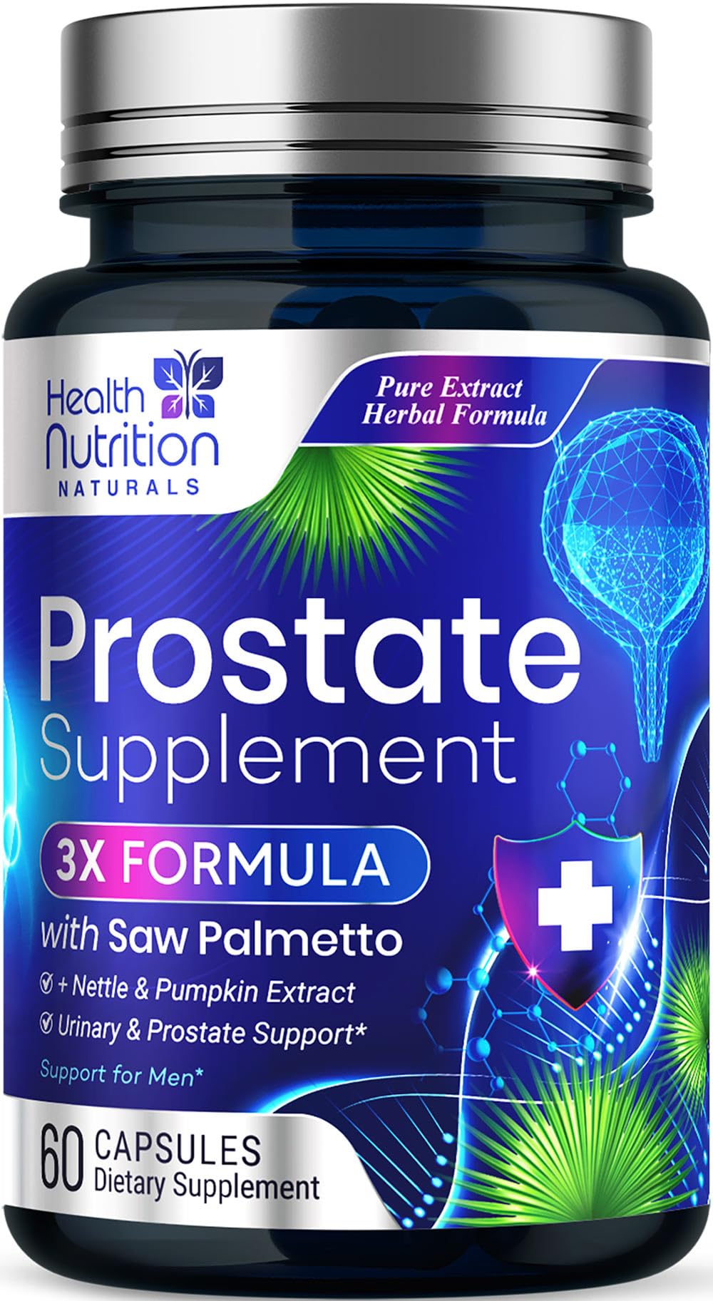 Complément alimentaire pour la prostate Health Nutrition Naturals 60 capsules