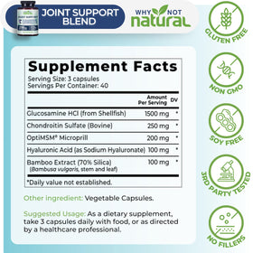 Complément alimentaire Pourquoi Not Natural sur un fond neutre