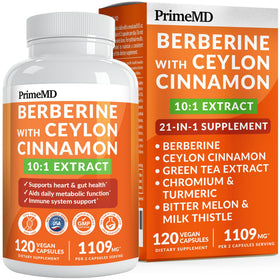 Complément alimentaire PrimeMD 21-en-1 gélules avec Cannelle de Ceylan
