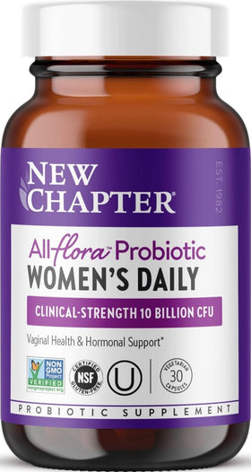 Complément Alimentaire Probiotique Femme New Chapter 30 Capsules vue avant