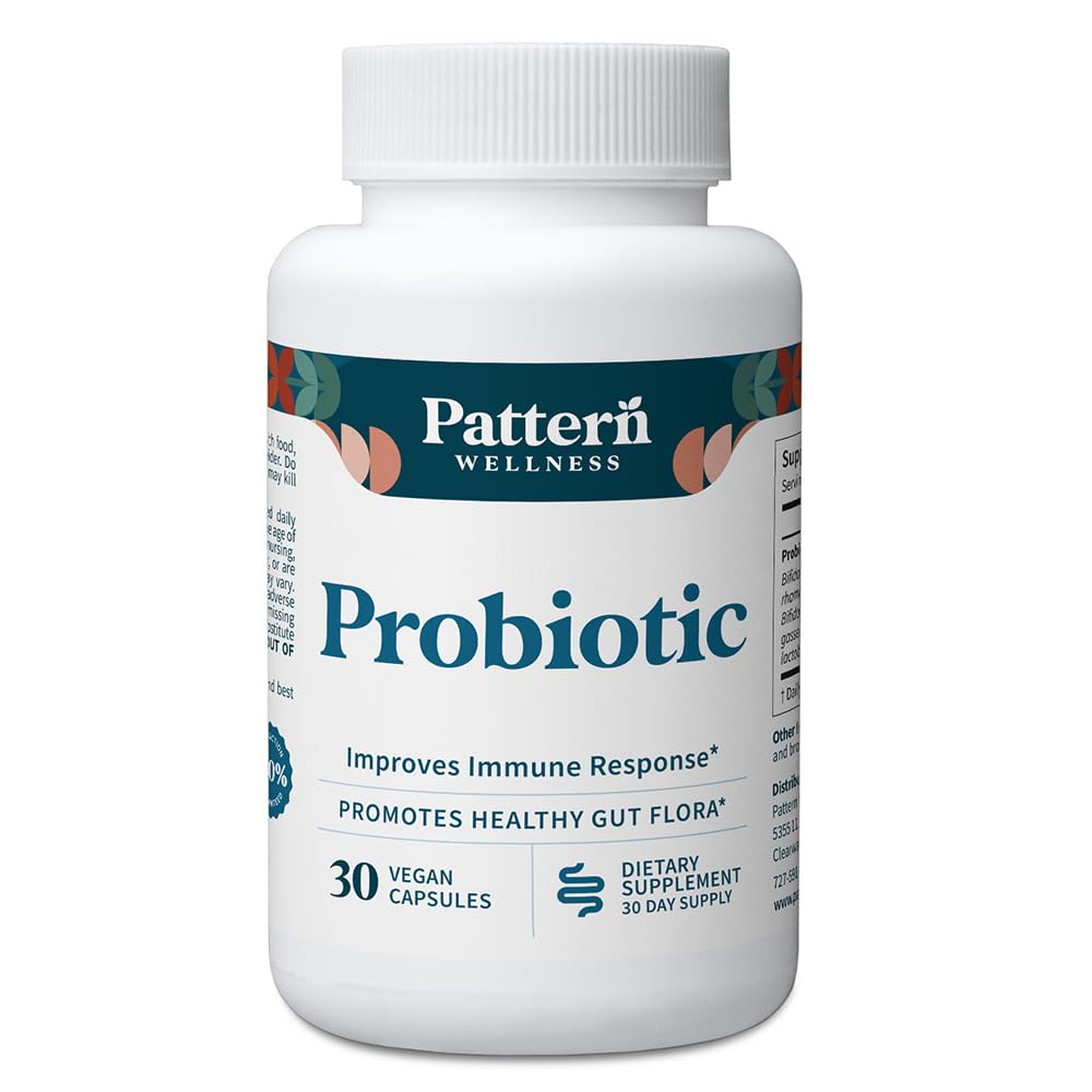 Complément alimentaire probiotique Pattern Wellness 30 capsules végétales vue de face