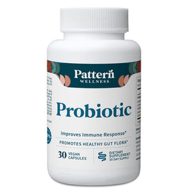 Complément alimentaire probiotique Pattern Wellness 30 capsules végétales vue de face