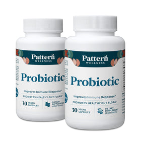 Complément alimentaire probiotique Pattern Wellness 60 capsules végétales vue de face