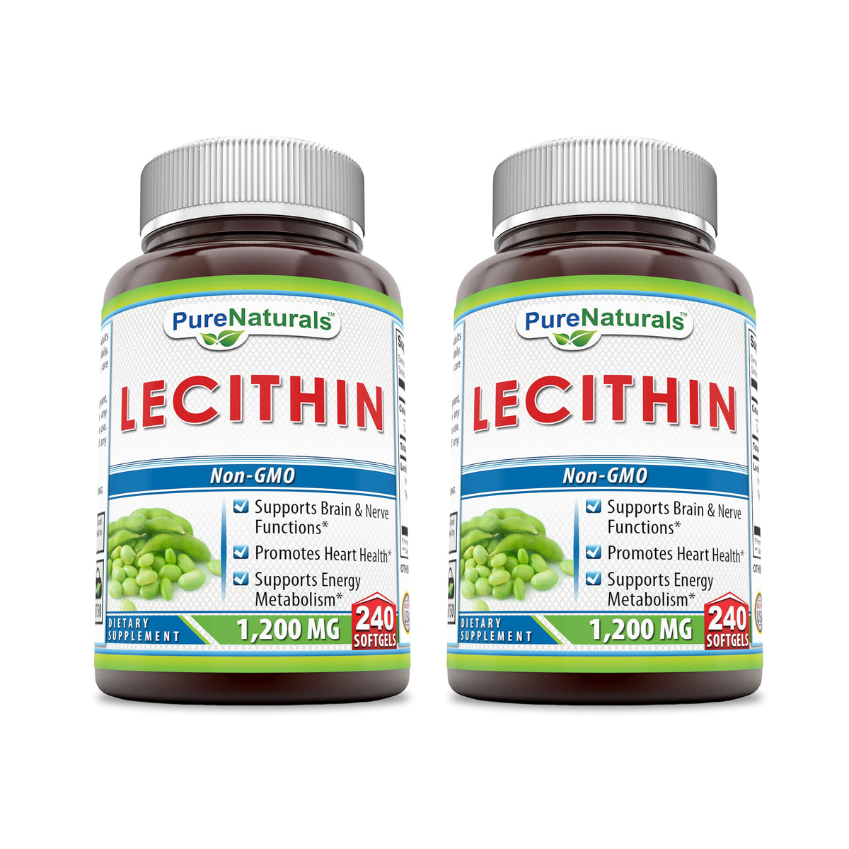 Complément alimentaire Pure Naturals Lecithine 1200 mg en gélules