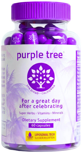 Complément alimentaire purple tree 60 capsules, vue de face