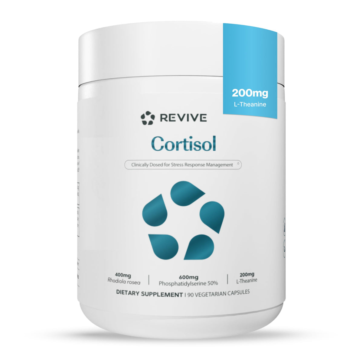 Complément alimentaire Revive anti-cortisol 90 capsules végétales vue de face