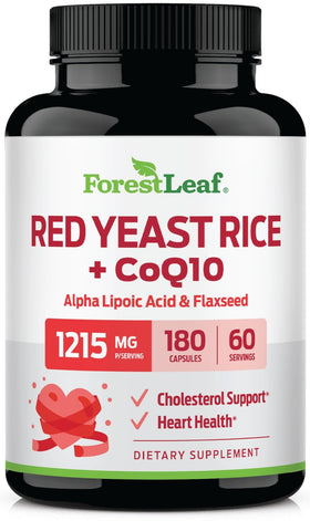 Complément alimentaire Riz Rouge ForestLeaf 180 capsules vue avant