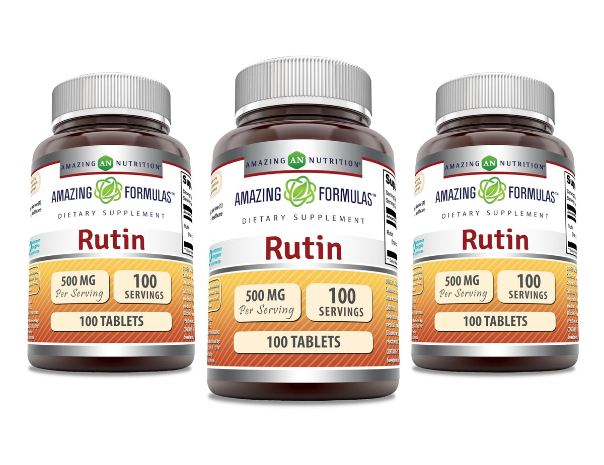 Complément alimentaire Rutin 500mg Amazing Nutrition vue de face