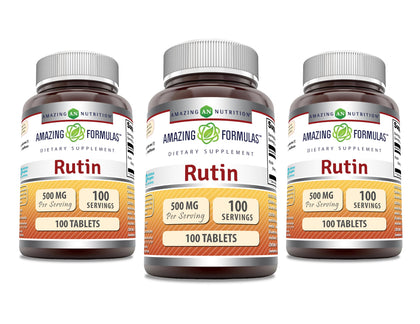 Complément alimentaire Rutin 500mg Amazing Nutrition vue de face
