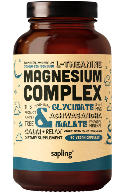 Complément alimentaire sapling magnésium glycinate 300mg, vue avant