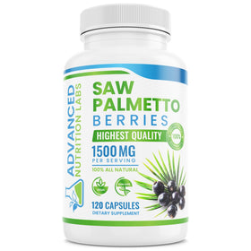 Complément alimentaire Saw Palmetto 1500 mg en capsules végétales, flacon de 120 capsules