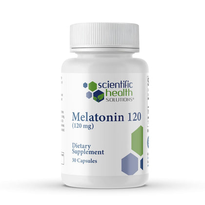 Complément alimentaire Scientific Health Solutions Mélatonine 120mg vue de face