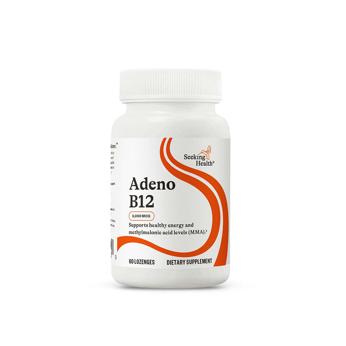 Complément alimentaire Seeking Health Adeno B12 3000 mcg, boîte vue de face