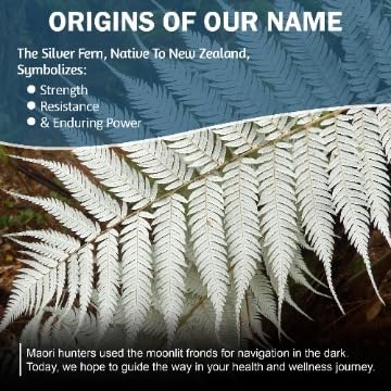 Complément alimentaire Silver Fern avec un fond naturel