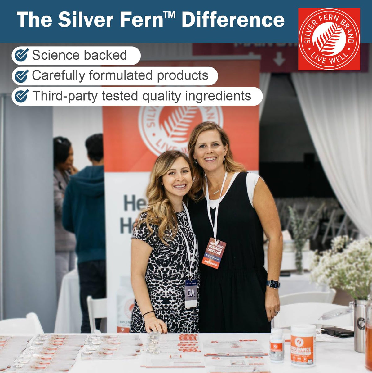 Complément alimentaire Silver Fern sur une table