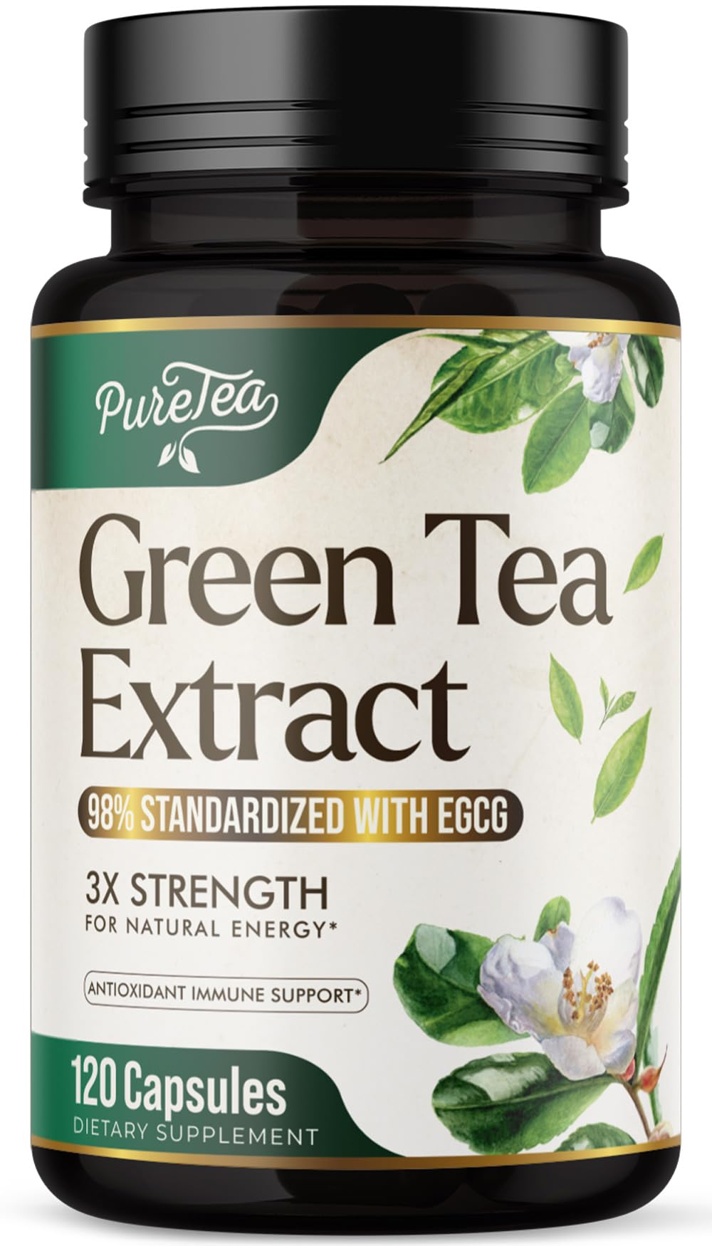 Complément alimentaire SILVERONYX Extrait de Thé Vert 1000 mg, vue avant