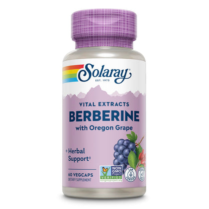 Complément alimentaire SOLARAY Berberine 250 mg 60 VegCaps vue avant