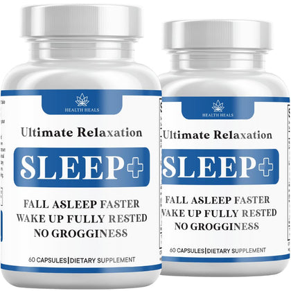 Complément alimentaire sommeil Health Heals 120 capsules, vue de face