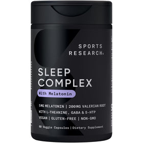 Complément alimentaire sommeil Sports Research 60 capsules devant