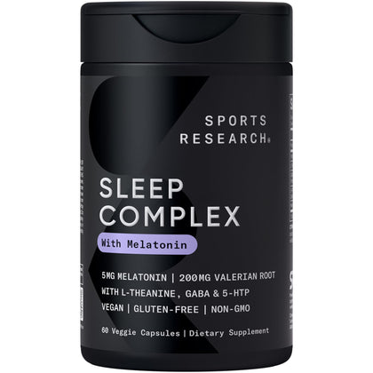 Complément alimentaire sommeil Sports Research 60 capsules devant
