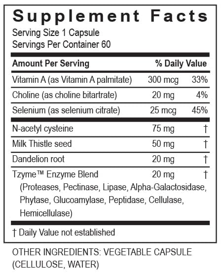Complément Alimentaire Soutien Hépatique 60 Capsules - Vue de côté