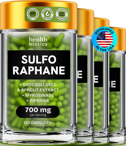 Complément alimentaire Sulforaphane Healthbiotics 480 gélules vue avant