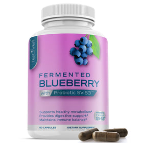 Complément alimentaire Teaveli myrtille 1000 mg 60 capsules vue avant