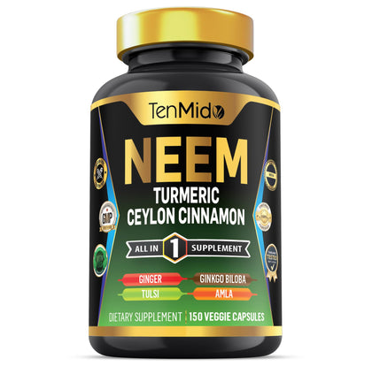 Complément alimentaire Tenmido Neem 8 en 1 vue de face