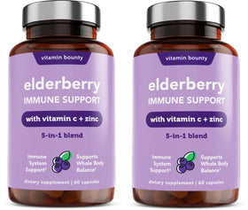 Complément alimentaire Vitamin Bounty Baies de Sureau 60 capsules en boîte